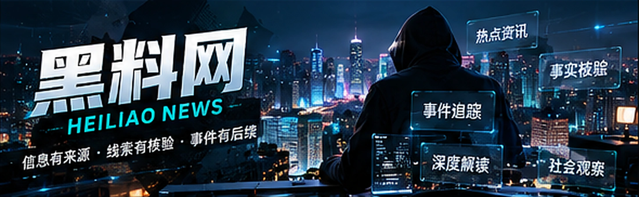 抽象信息流与现代资讯编辑室主题概念视觉